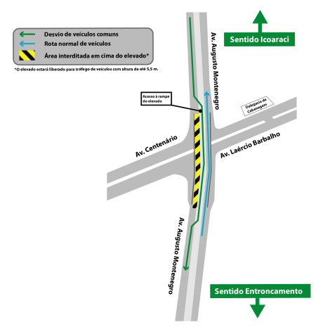 Mapa - Interdição - Viaduto 10.07-01