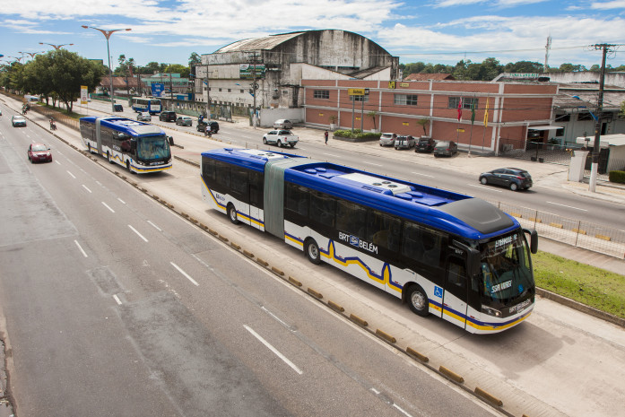 2016.06.28 - PA - Belém - Brasil: Ônibus de Trânsito Rápido - BRT Belém Foto: Oswaldo Forte