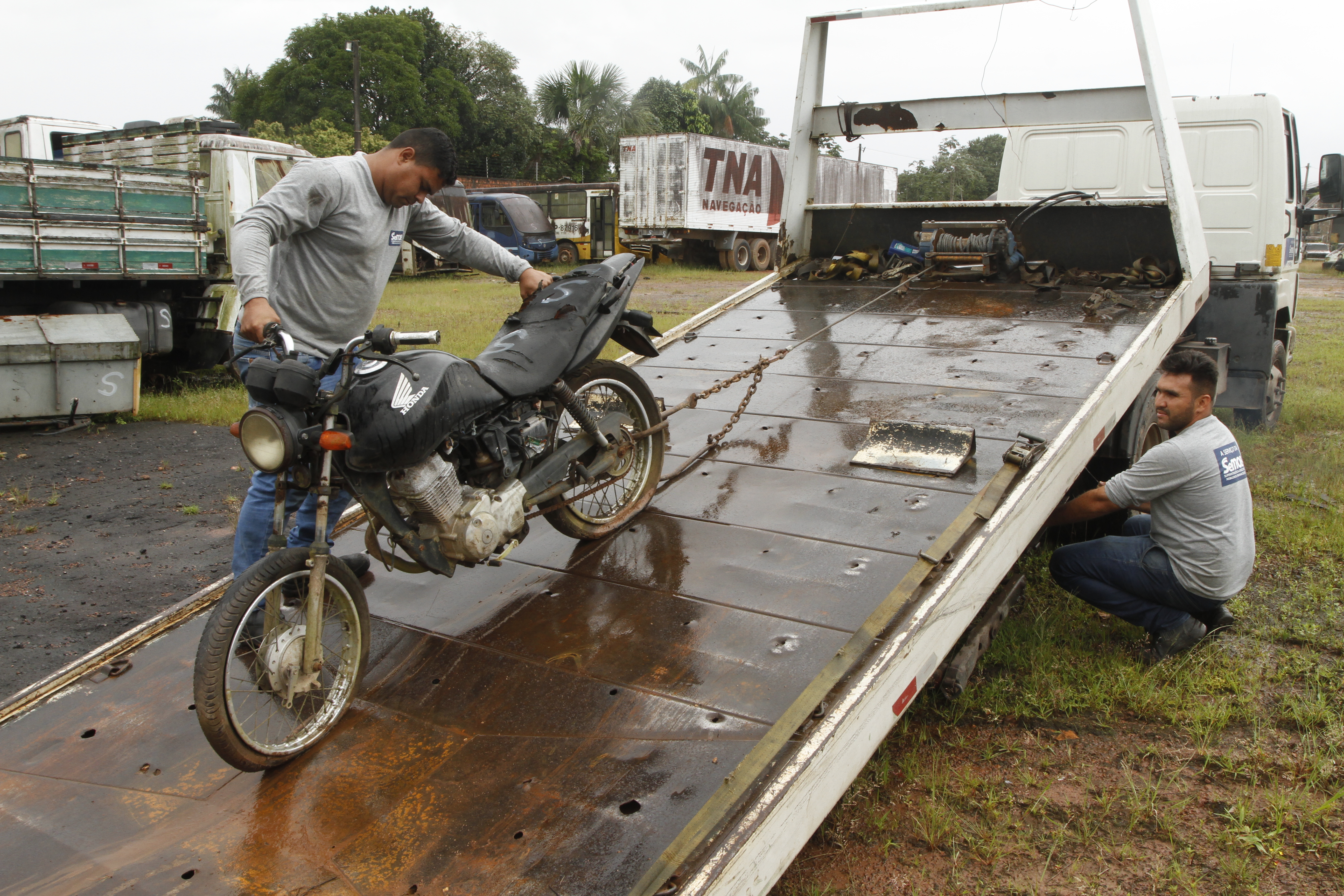 2020.04.14 - PA - Belém - Brasil: Semob faz doações de motos apreendidas para a Polícia Civil.